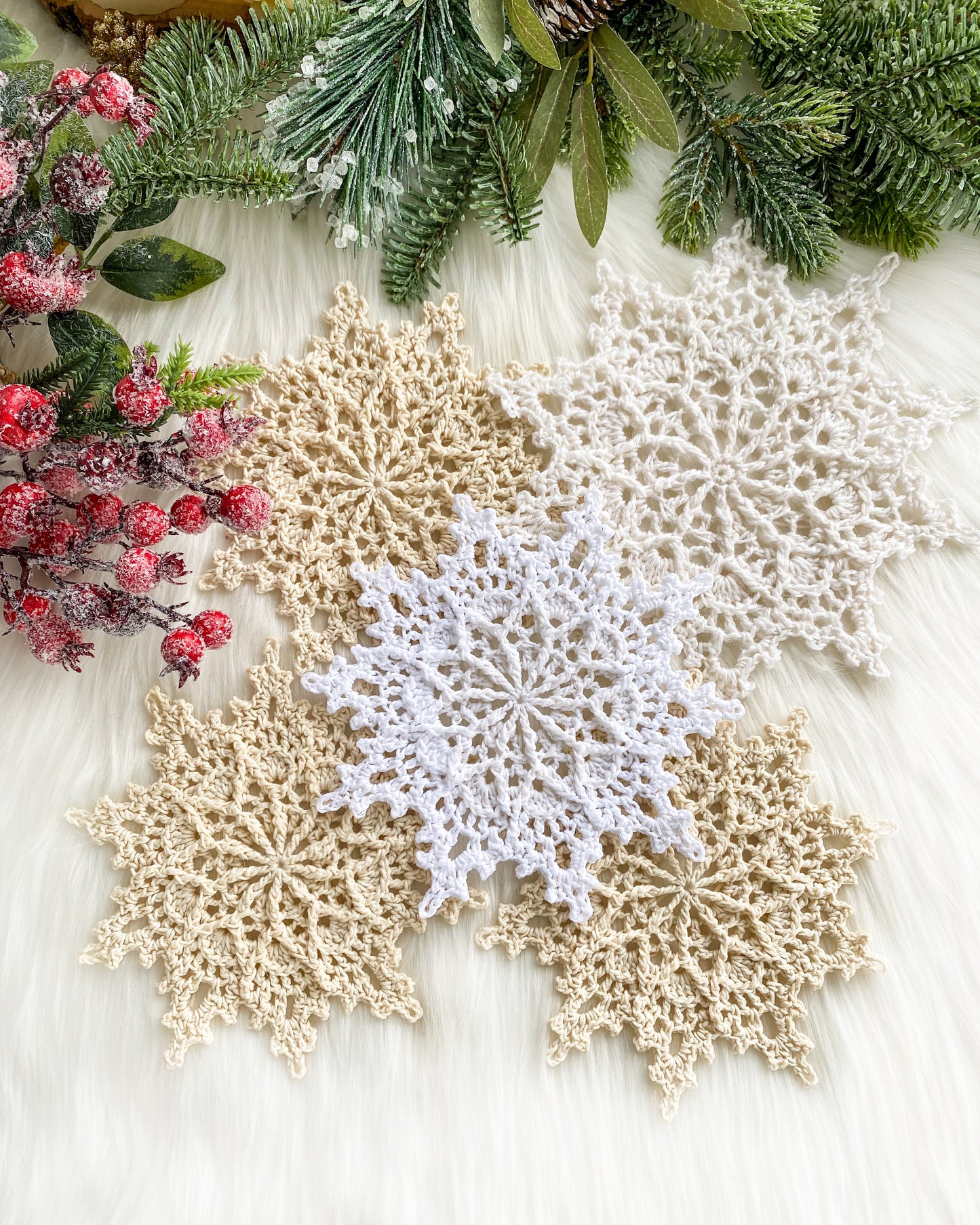 Crocheted Lace Snowflakes